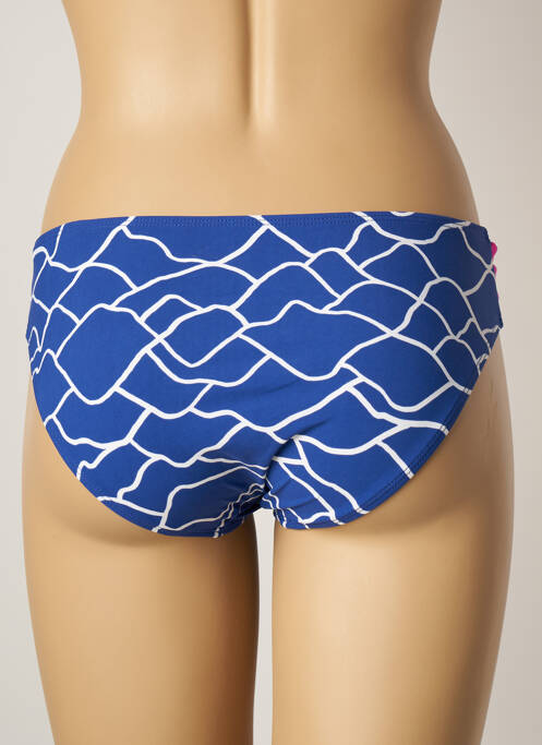 Bas de maillot de bain imprimé fantaisie culotte bleu BELCOR femme