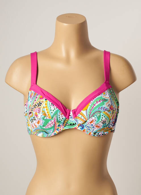 Haut de maillot de bain stretch haut soutien-gorge emboitant vert BESTFORM femme