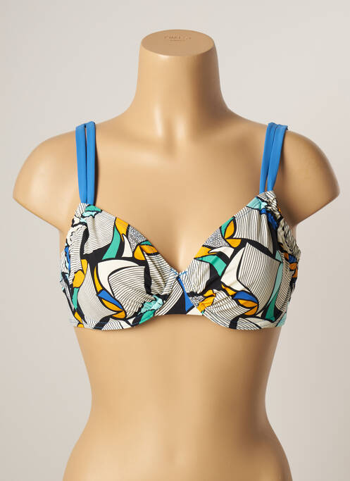 Haut de maillot de bain bleu BELCOR pour femme