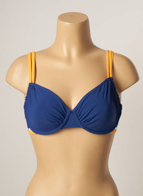 Haut de maillot de bain bleu BELCOR pour femme