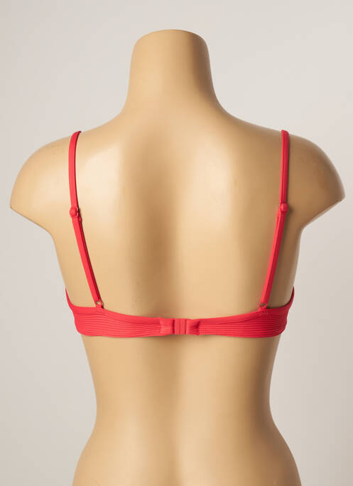 Haut de maillot de bain rouge CHERRY BEACH pour femme