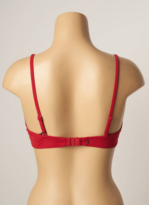 Haut de maillot de bain rouge LOU pour femme
