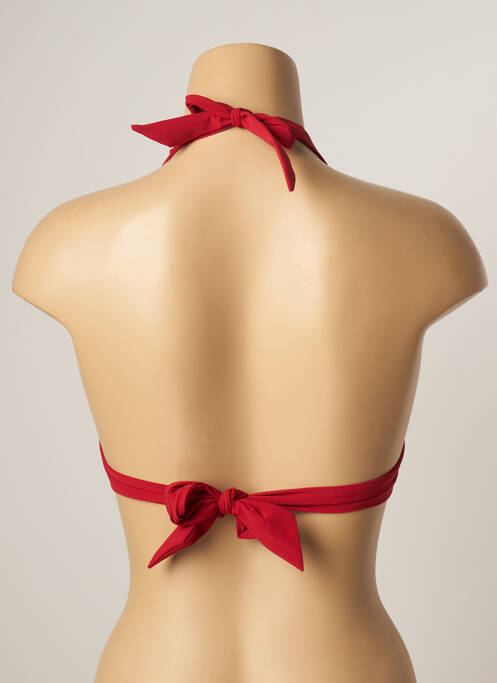 Haut de maillot de bain rouge LOU femme