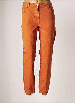 Pantalon droit orange COPENHAGEN pour femme