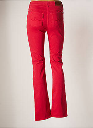Pantalon droit stretch taille normale rose VOTRE NOM femme