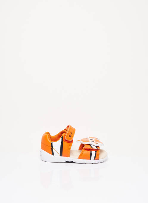 Sandales/Nu pieds orange CLARKS pour enfant