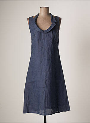 Robe mi-longue sans manche sans manche bleu RODIKA femme