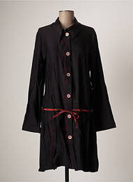 Robe mi-longue manches longues manches longues noir MADAME ZAZA OF MARSEILLE femme