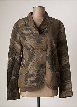 Veste casual poches marron MARITHE & FRANCOIS GIRBAUD femme