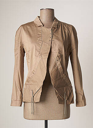 Veste casual col rond beige MARITHE & FRANCOIS GIRBAUD femme