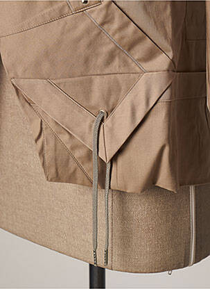 Veste casual col rond beige MARITHE & FRANCOIS GIRBAUD femme