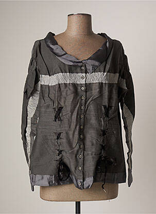 Veste casual coupe droite gris MARITHE & FRANCOIS GIRBAUD femme