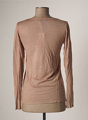 Pull finition bords-côtes manches longues rose TEQUILA SOLO femme