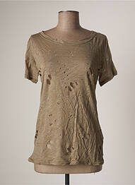 T-shirt stretch manches courtes vert JAD femme