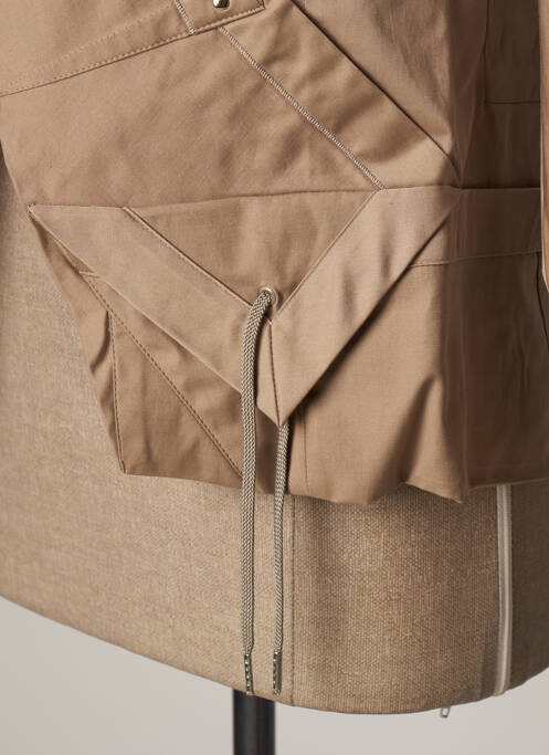 Veste casual col rond beige MARITHE & FRANCOIS GIRBAUD femme