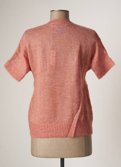 Gilet manches courtes rose STEFAN GREEN pour femme