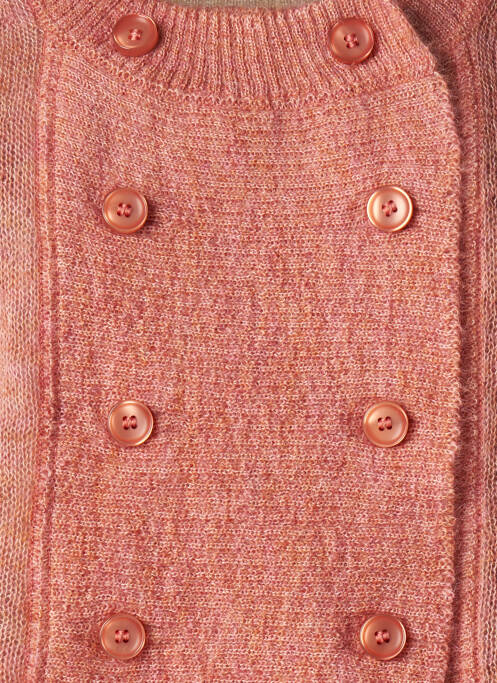 Gilet manches courtes rose STEFAN GREEN pour femme