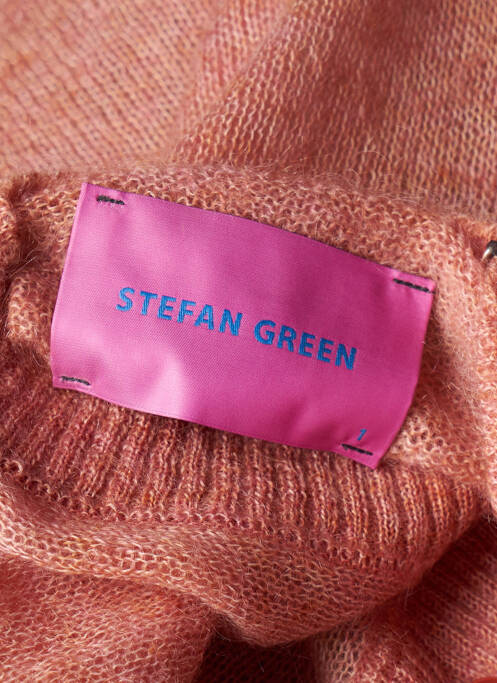 Gilet manches courtes rose STEFAN GREEN pour femme