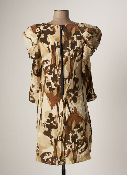 Robe courte marron JEFF GALLANO pour femme