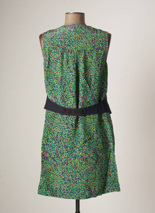 Robe courte vert TEENFLO MAURICE TARICA pour femme