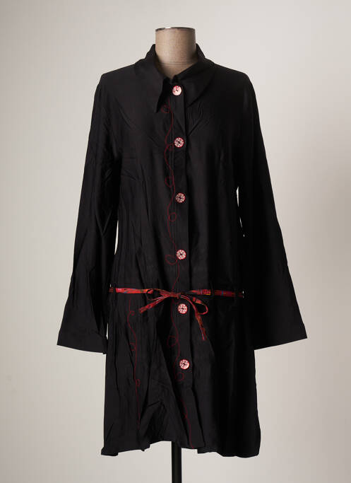 Robe mi-longue noir MADAME ZAZA OF MARSEILLE pour femme