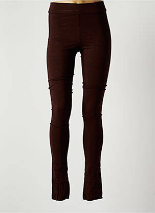 Legging stretch taille normale marron PIER ANTONIO GASPARI femme
