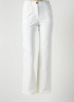 Pantalon droit stretch taille normale beige PATRICK MENDES femme