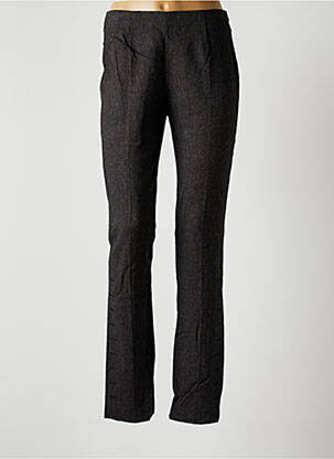 Pantalon droit stretch taille normale noir PIER ANTONIO GASPARI femme