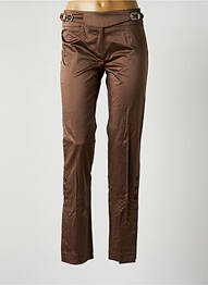 Pantalon droit stretch taille normale marron PATRICK MENDES femme