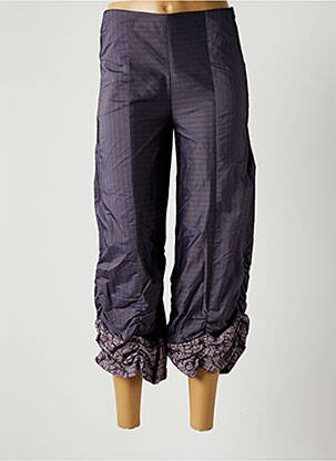 Pantacourt taille normale taille normale violet MADAME ZAZA OF MARSEILLE femme
