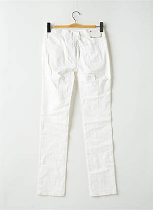 Jeans coupe slim slim taille basse blanc NVY femme
