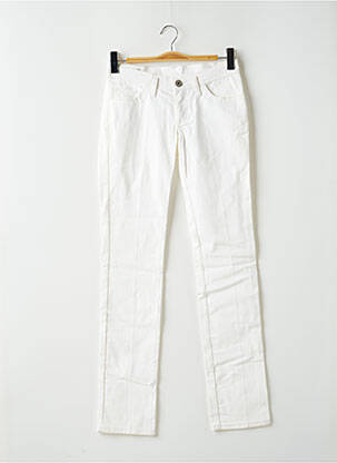 Jeans coupe slim blanc NVY pour femme
