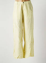 Pantalon large jaune RIMINI pour femme seconde vue