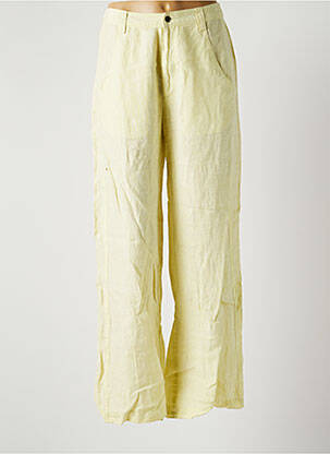 Pantalon large jaune RIMINI pour femme