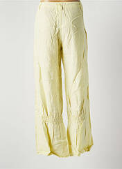 Pantalon large jaune RIMINI pour femme seconde vue