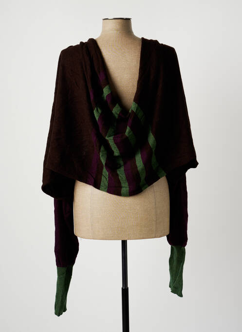 Gilet manches longues marron PIER ANTONIO GASPARI pour femme