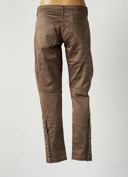 Pantalon droit beige MARITHE & FRANCOIS GIRBAUD pour femme