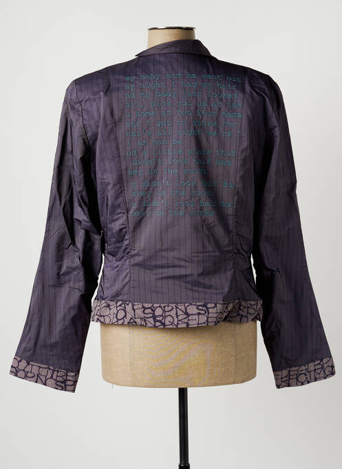 Veste casual violet MADAME ZAZA OF MARSEILLE pour femme