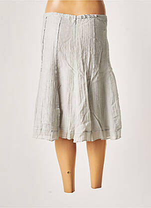 Jupe mi-longue coupe évasée gris RODIKA femme