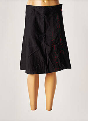Jupe mi-longue fermeture zip latéral noir MADAME ZAZA OF MARSEILLE femme