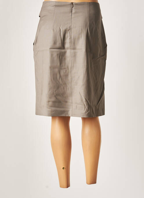 Jupe mi-longue beige PATRICK MENDES pour femme