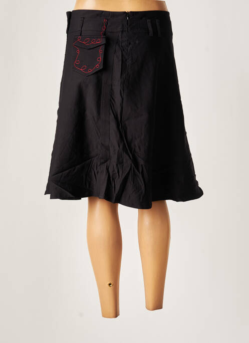 Jupe mi-longue noir MADAME ZAZA OF MARSEILLE pour femme