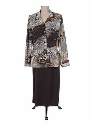 Ensemble robe marron REGINE femme
