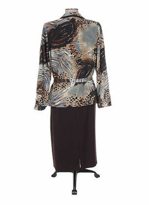 Ensemble robe marron REGINE femme