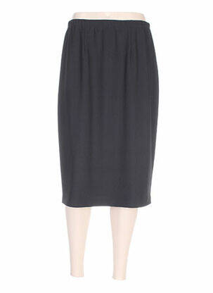 Jupe mi-longue coupe droite noir CHRISTIAN MARRY femme