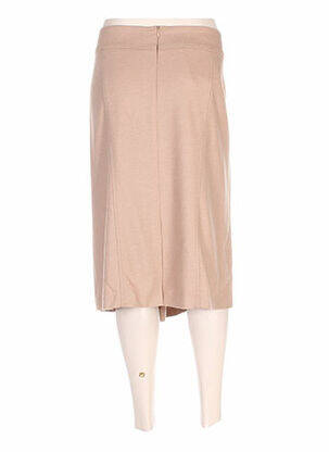 Jupe mi-longue coupe droite beige BASLER femme