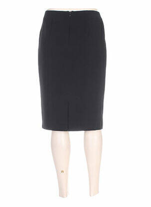 Jupe mi-longue coupe droite noir MAYERLINE femme