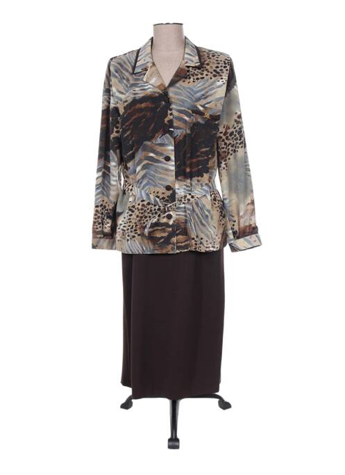 Ensemble robe marron REGINE femme