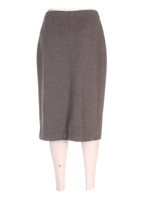 Jupe mi-longue marron PAUPORTÉ pour femme