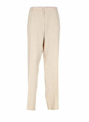 Pantalon poches taille haute beige PAUPORTÉ femme